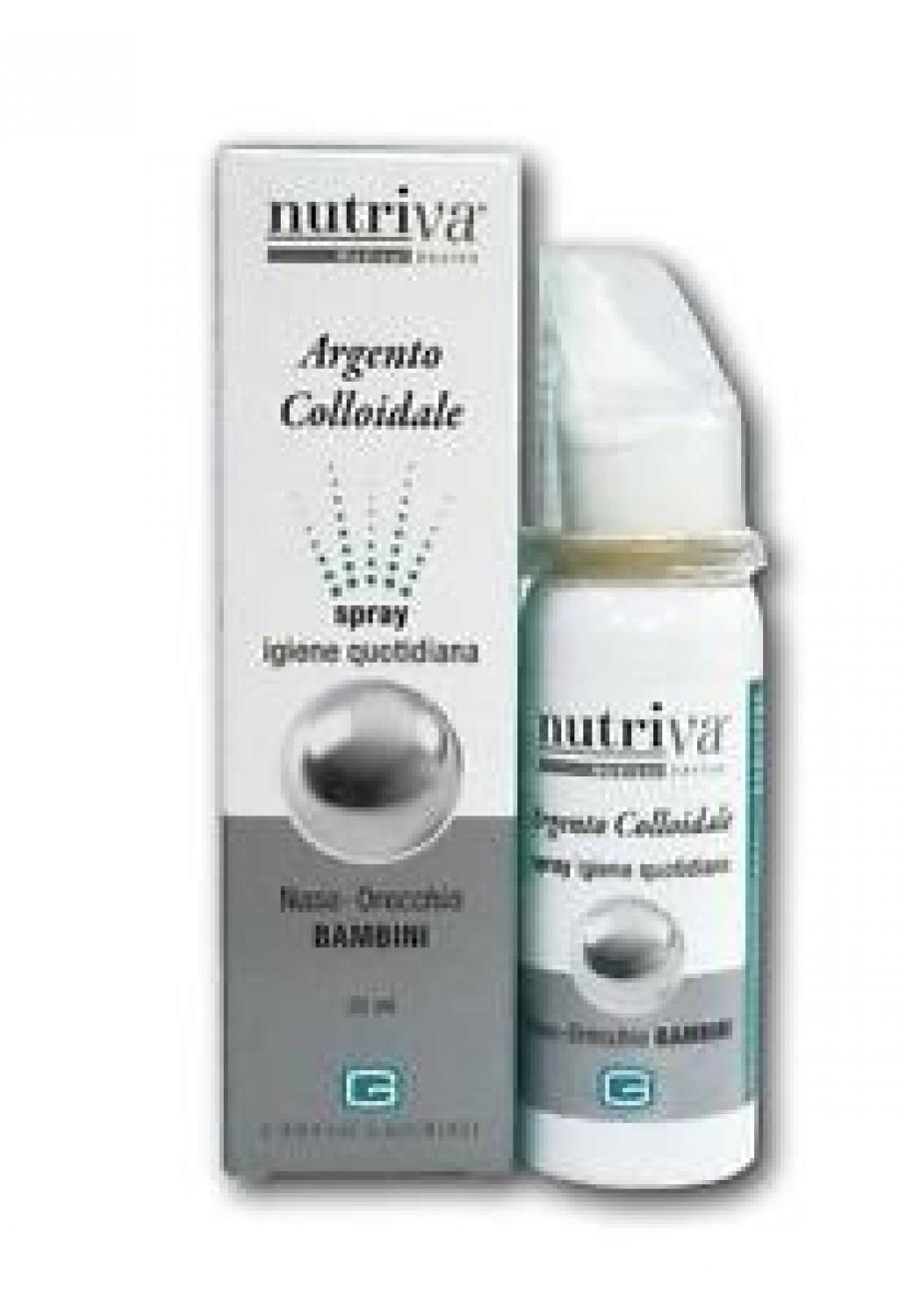 Nutriva argento colloidale spray bambini argento purissimo a 20 ppm