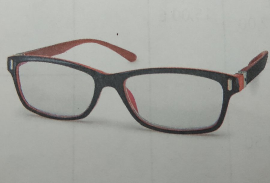 Occhiale Style rosso nero +1,00