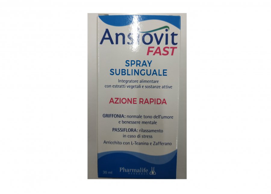 Ansiovit Fast spray Sublinguale Azione rapida 30 ml