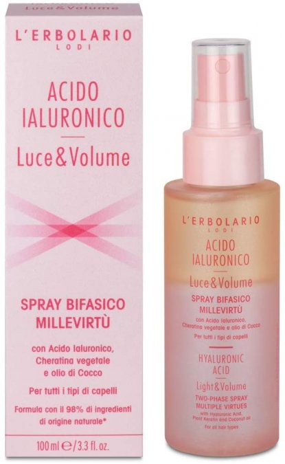 Spray Bifasico MilleVirtù Acido Ialuronico Luce&Volume 100