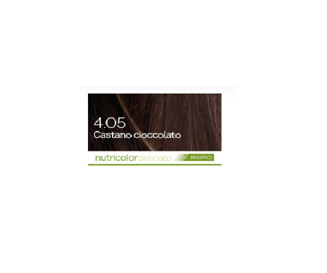 biokap nutricolordelicato rapid 4.05 castano cioccolato 135 ml