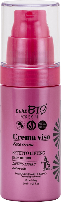 Crema Viso Effetto Lifting puroBIO FOR SKIN 30 ml