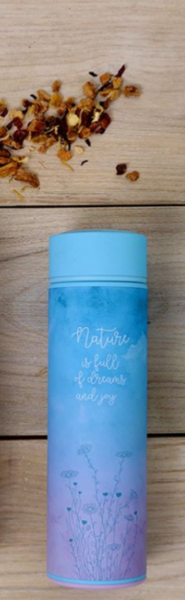 Thermos con filtro in acciaio per l'infusione di tisane a foglia intera