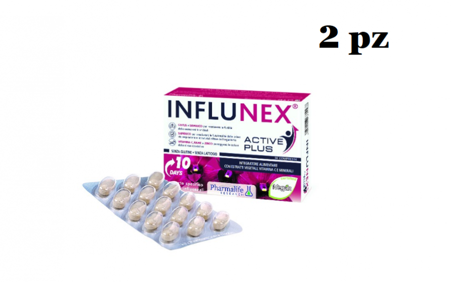 INFLUNEX ACTIVE PLUS COMPRESSE 2pz da 30 compresse cadauno