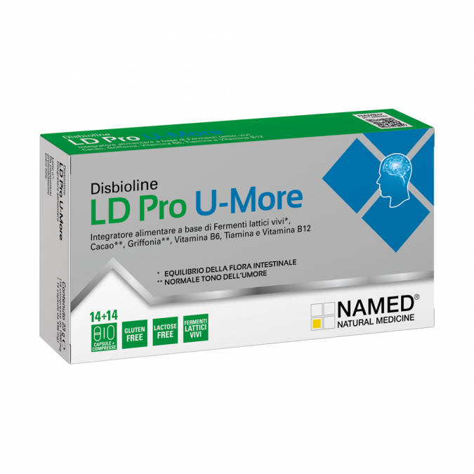 Named Disbioline - LD Pro U-More Integratore Alimentare, 14capsule + 14compresse