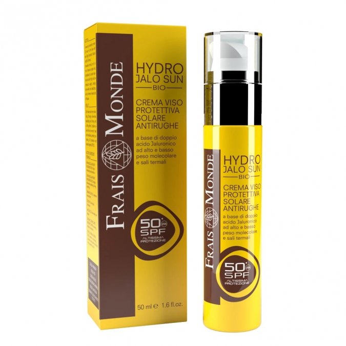 HYDRO JALO SUN BIO CREMA VISO PROTETTIVA SOLARE ANTIRUGHE SPF50 + 50 ML