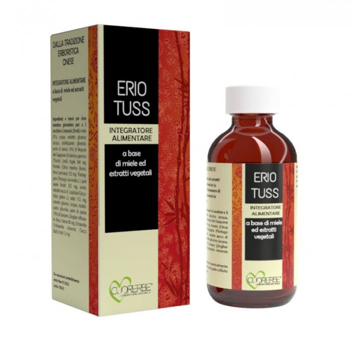 Cuorerbe Erio Tuss Sciroppo a base di miele ed estratti vegetali 200 ml