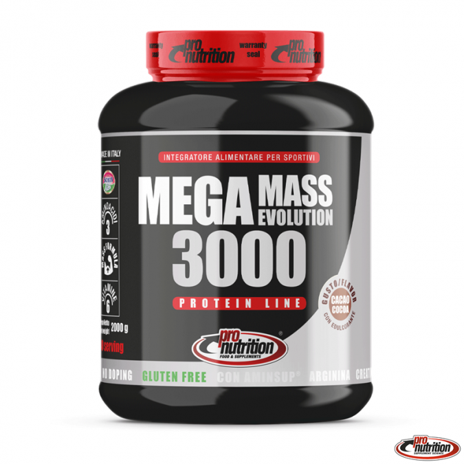 PRO NUTRITION MEGAMASS EVOLUTION 3000 2 KG Cacao