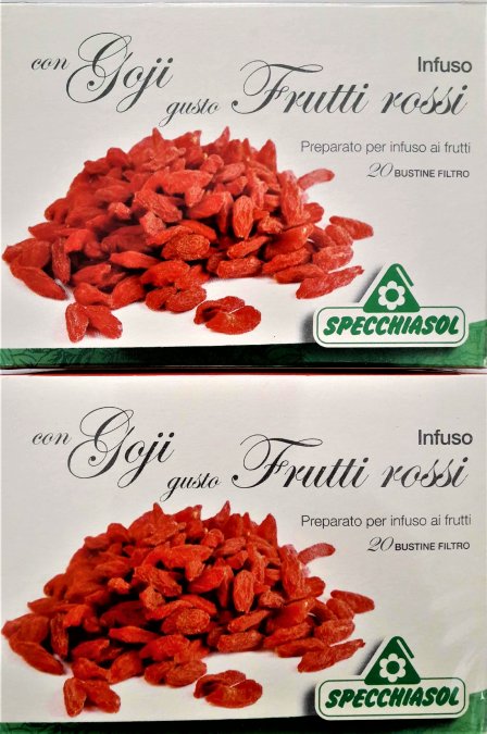 INFUSO GUSTO GOJI E FRUTTI ROSSI 20 Filtri 2 confenzioni