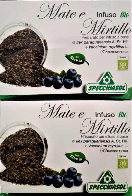 INFUSO BIO MATE CON MIRTILLO 20 Filtri 2 confenzioni