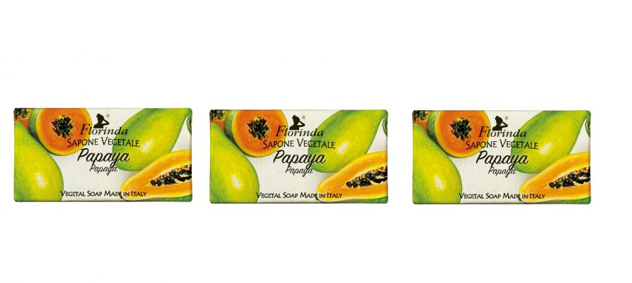 Saponetta Vegetale Papaya 3 pz