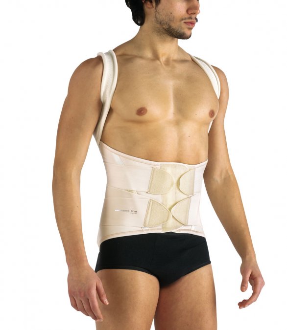 corsetto dorso lombo sacrale con spallacci mis 2XL