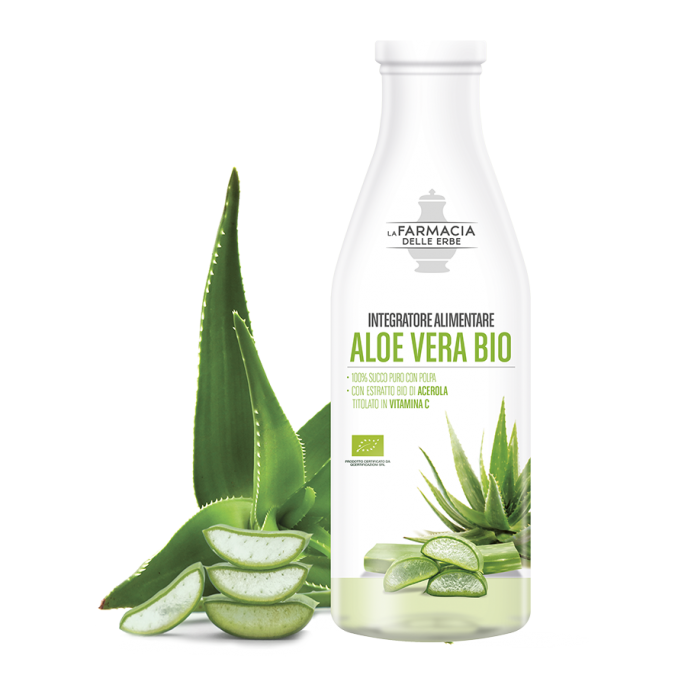 Aloe Vera Bio Succo puro e polpa 1 lt