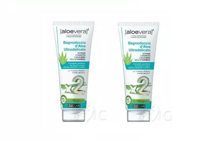 Zuccari Bagnodoccia d'Aloe ultradelicato 2pz da 250 ml ciascuno