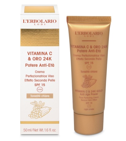 Crema Perfezionatrice Viso tonalità chiara Vitamina C & Oro 24K