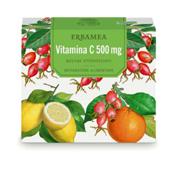 ERBAMEA VITAMINA C 500 MG 20 BUSTINE EFFERVESCENTI