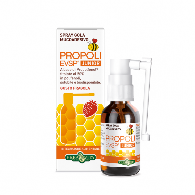 Propoli evsp spray gola mucoadesivo junior gusto fragola 20 ml