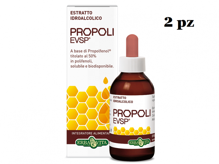 Propoli Evsp estratto idroalcolico 2pz da 30 ml cadauno